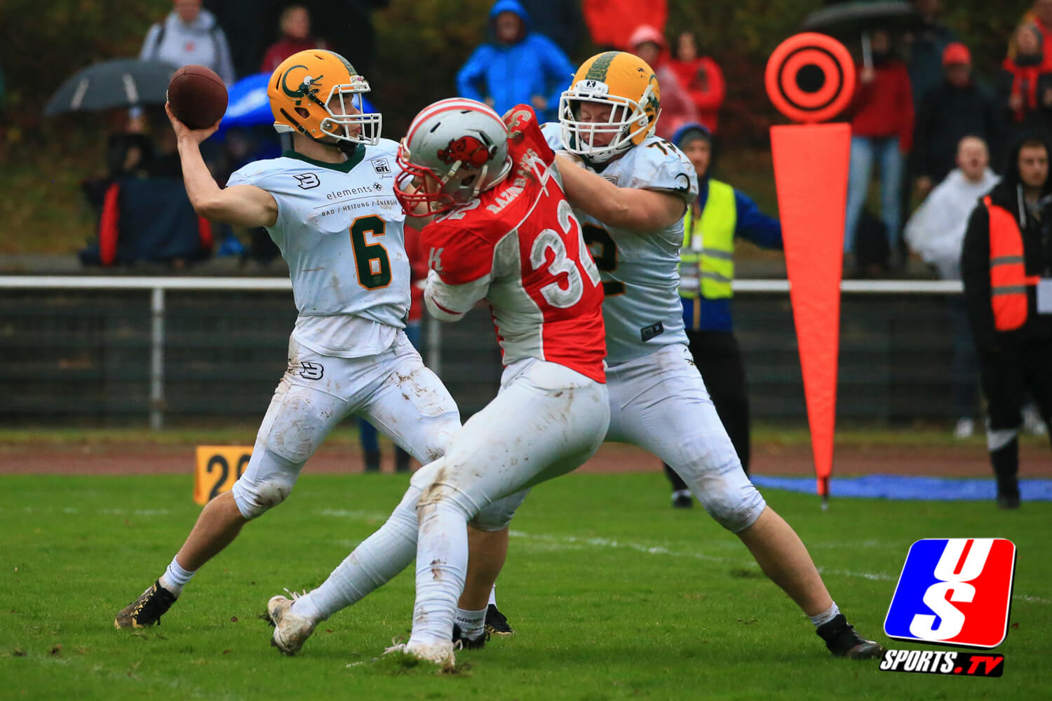 Junoir Bowl 2021 zwischen den Cologne Crocodiles und den Fursty Razorbacks