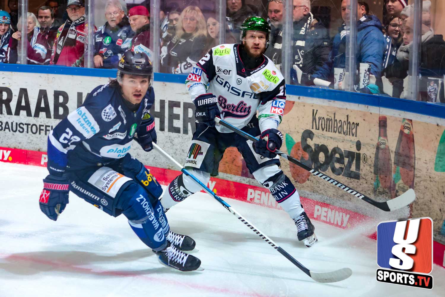 Iserlohn Roosters gegen Eisbären Berlin am 38. Spieltag in der Penny DEL 2025/26. Foto: Sebastian Sendlak