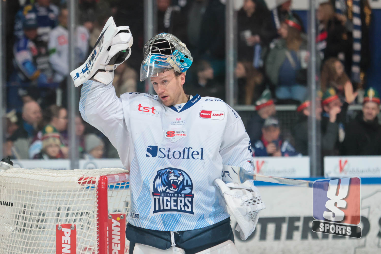 Hendrik Haukeland (Straubing Tigers) im Spiel gegen die Iserlohn Roosters am 25.1.2026 (Foto: Jenny Musall)