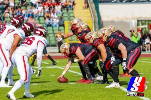 Berlin Thunder vs Rhein Fire, American Football, Deutschland, Saison 2024 , 23.06.2024, Foto: Thomas Sobotzki